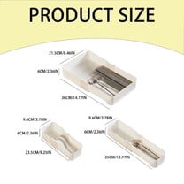 Storage Rack, Hilingoto Expandable Drawer Organizer Adjustable Drawer Organizer Trays Drawer Dividers Organizers and Storage for Pens Makeup Utensils Tools Flatware and Junks White