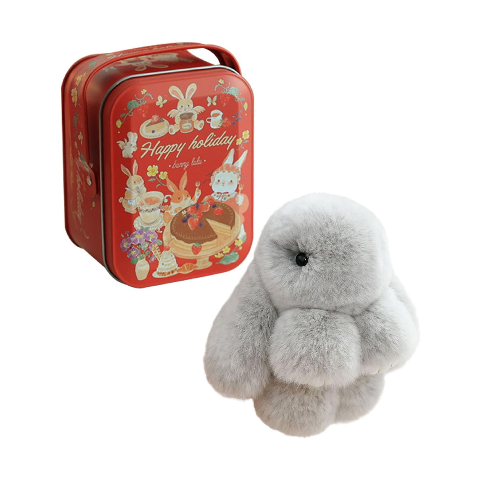 Storage Rack Lowprice! Hanzidakd Handheld Tin Box Cookie Can Rabbit
