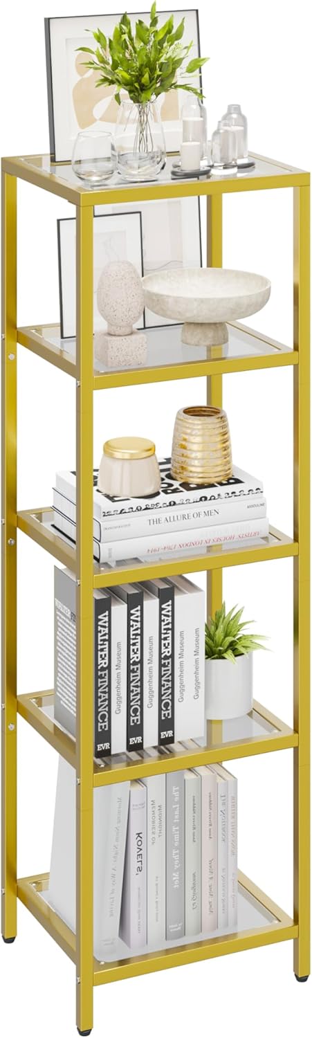 Storage Rack Organizer Rack for Bedroom - Organizer Rack Units - Gold ...