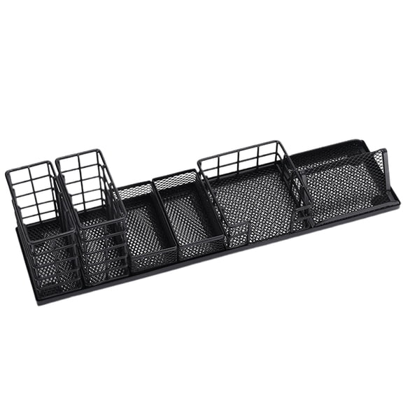 VORCOOL Black Metal Pen Container for Desk Decoration and Organization 1Set