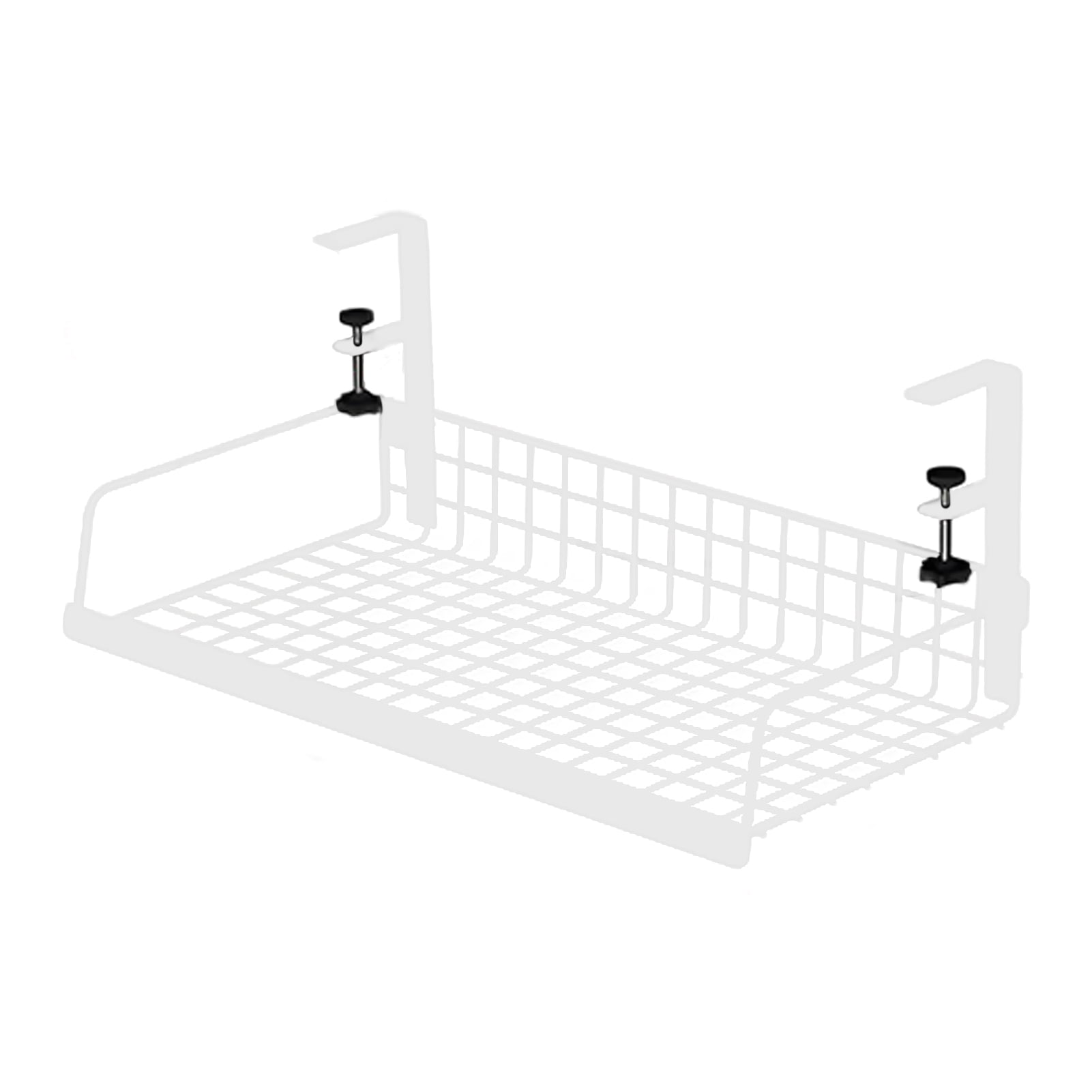 Storage Rack Under-Desk Cable Management Tray Hollow Design Easy to Install Adjustable Cable Management Rack