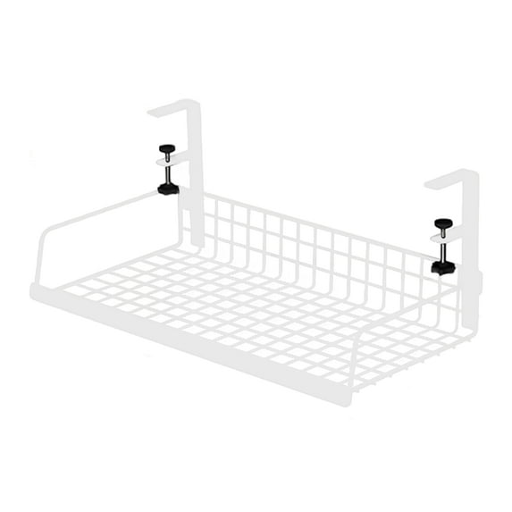 Storage Rack Under-Desk Cable Management Tray Hollow Design Easy to Install Adjustable Cable Management Rack