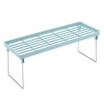 thumbnail image 1 of Storage Rack, Yoaney Stackable Plastic Kitchen Storage Shelf Foldable Rac, Standing Rack – Kitchen & Bathroom Countertop Storage Organizer Shelf Holder, 1 of 1