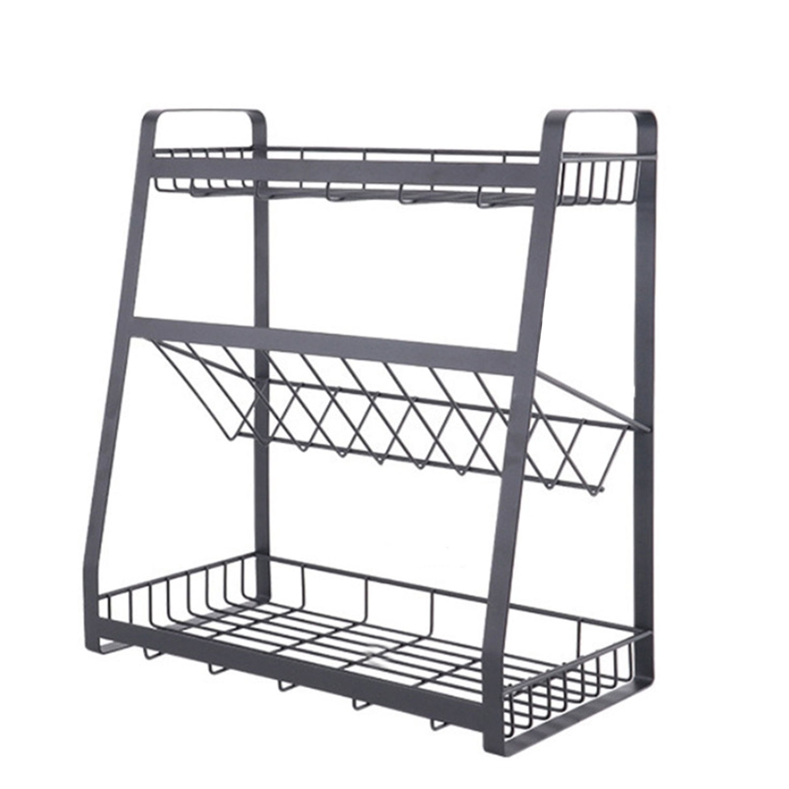 Storage Rack for Counter Seasoning Condiment Rack Storage Rack Kitchen ...