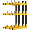 thumbnail image 1 of Storage Racks Folding Wood Organizer Heavy Duty Shelf Brackets With 6-Level 720 Lbs Capacity Yellow Metal Utility Racks Garage Wall Shelving for Indoor and Outdoor Use (4 Pack)
‎, 1 of 8