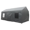 thumbnail image 1 of Storage Shed 10ftx20ft Metal Utility Tool Shed With Mesh Windows Door Curtain Outdoor Storage Shed Easy Assembly Storage House Portable Garage For Garden Patio, 1 of 5