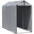 Storage Shed 6' x 3' Metal Frame Outdoor Waterproof Carport Shelter