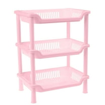 Storage Shelf under $5! CQCYD Bathroom Storage Shelf Plastic, Multi Layer Organizer Rack, Floor Standing Shelves Unit, Kitchen Bathroom Storage Solution