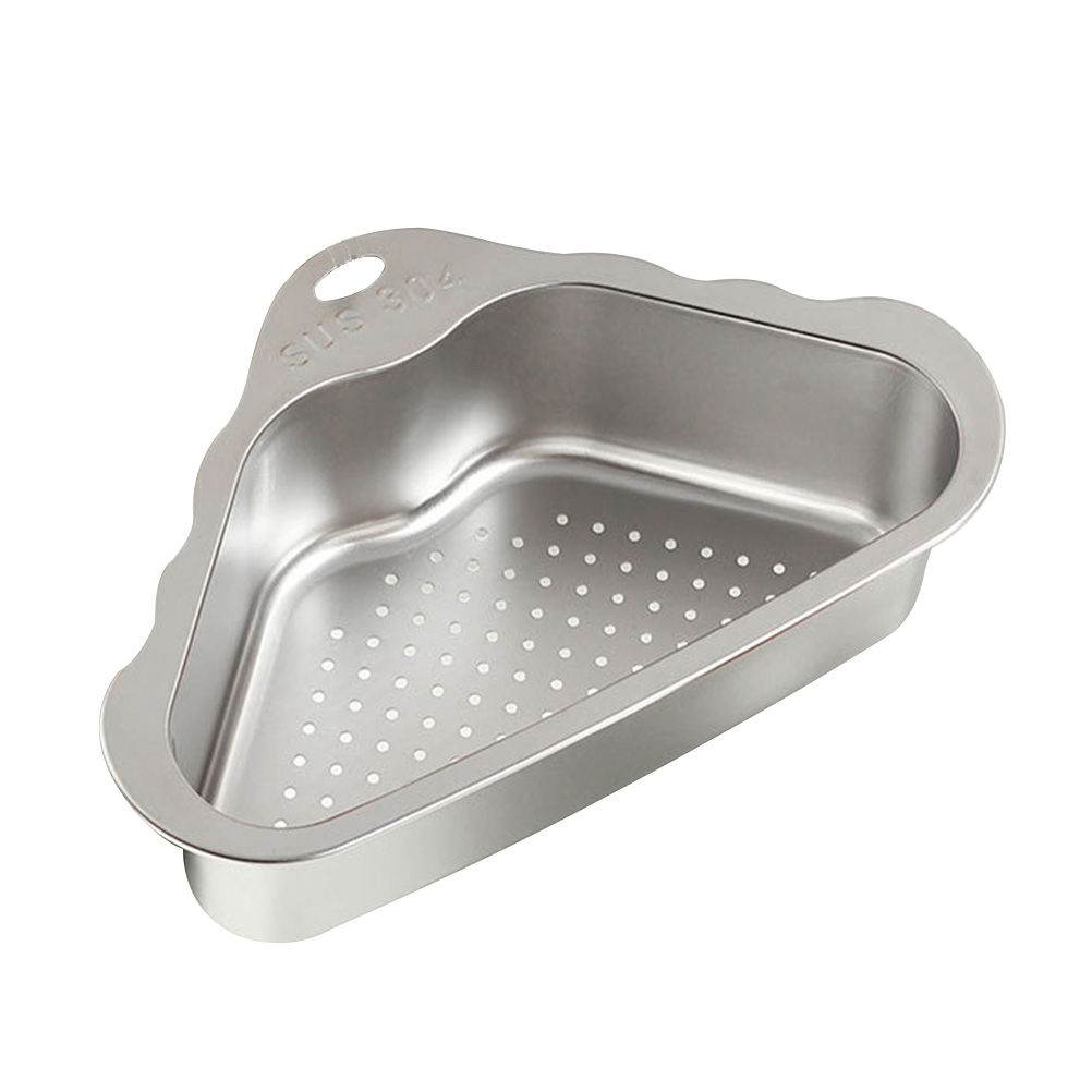 Storage Shelf Filter Corner Sink Drainer Strainer Basket Kitchen
