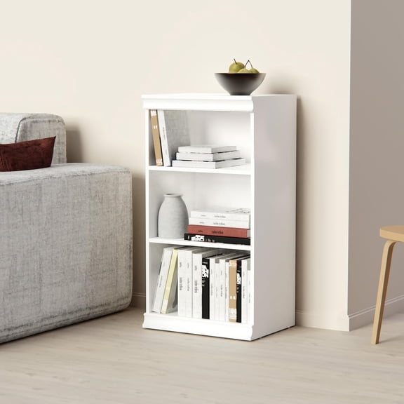 Storage Shelf Unit with 3 Shelves, White