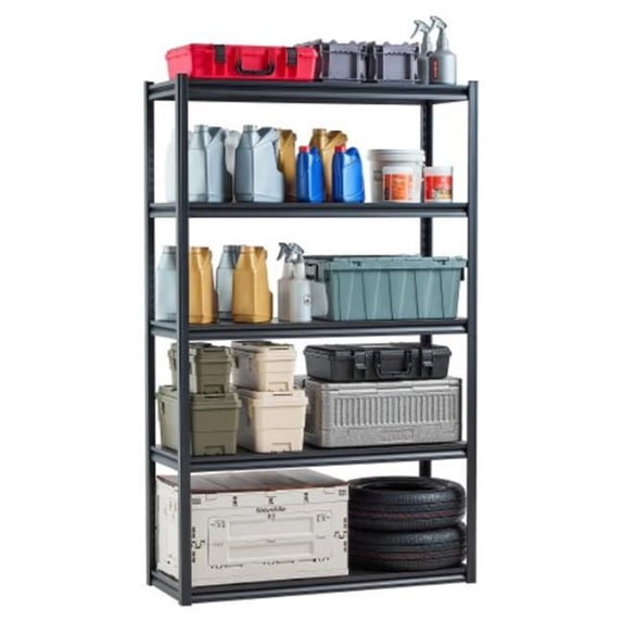 Vevor JSBSXHJ184872WVXVV0 18 D x 48 W x 78 H in. 5 Tier Garage Storage ...