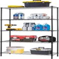 Storage Shelves 2100Lbs Capacity 6Shelf on Casters 48" L×18" W×72" H