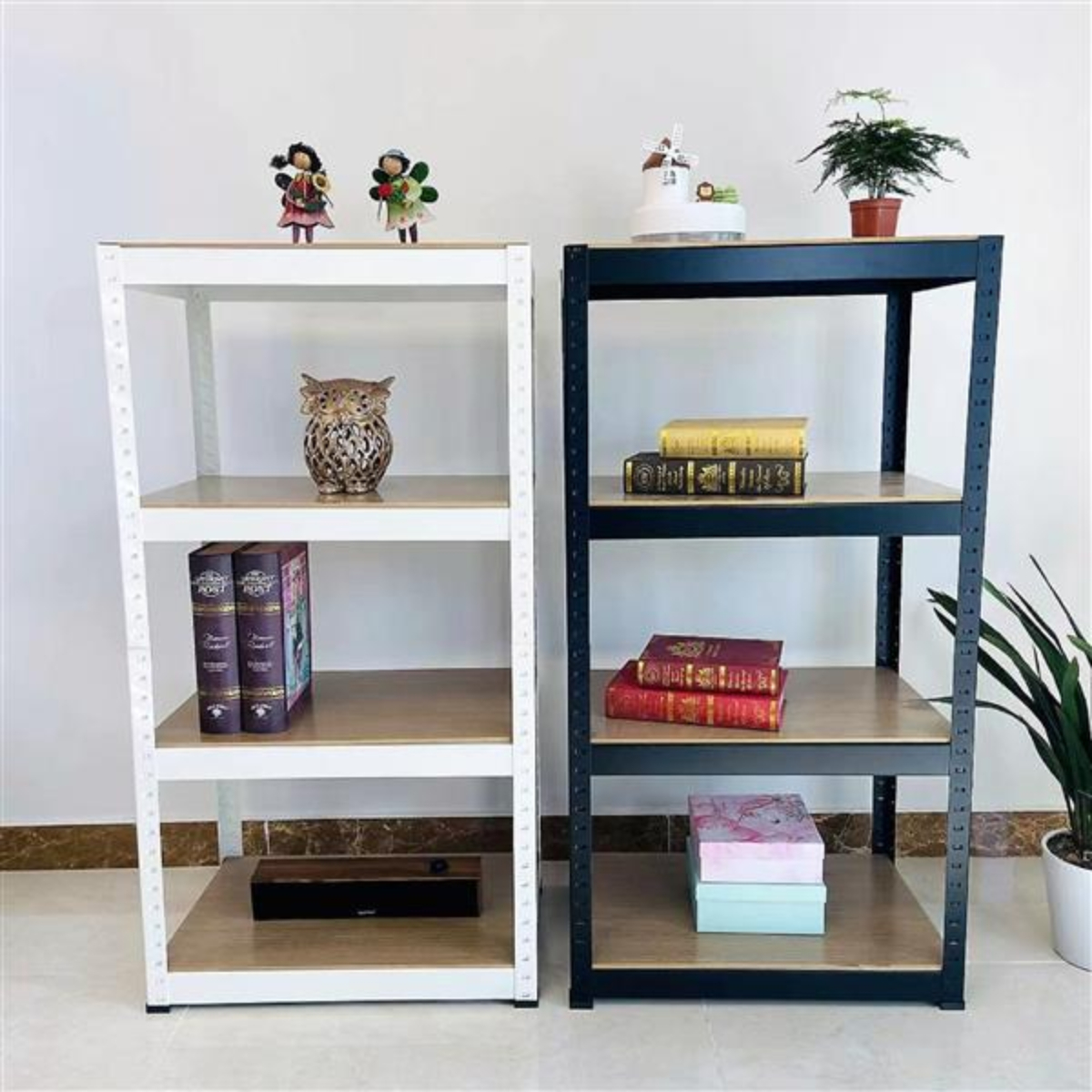 Storage Shelves 4 Tier Adjustable Garage Storage Shelving Heavy Duty