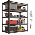 thumbnail image 1 of UBERLYFE Garage Storage Shelves Heavy Duty 2400 lbs, 72"H Metal Storage Shelves Adjustable 5 Tier Shelving Unit, Steel Garage Shelving Rack for Basement, Warehouse, Pantry, Closet, Workshop, 1 of 8