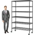 Storage Shelves 5 Tier Metal Shelf Adjustable Height NSF Certification