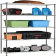 Storage Shelves 6000lbs Capacity 6 Tier Metal Shelf on Casters 48" L×18