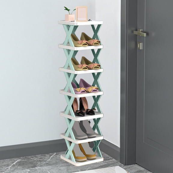Storage Shelves, DIY Shelving Unit with Adjustable Tiers, Modular Plastic Storage Rack for Shoes, Living Room, Bathroom, Dormitory Organizer