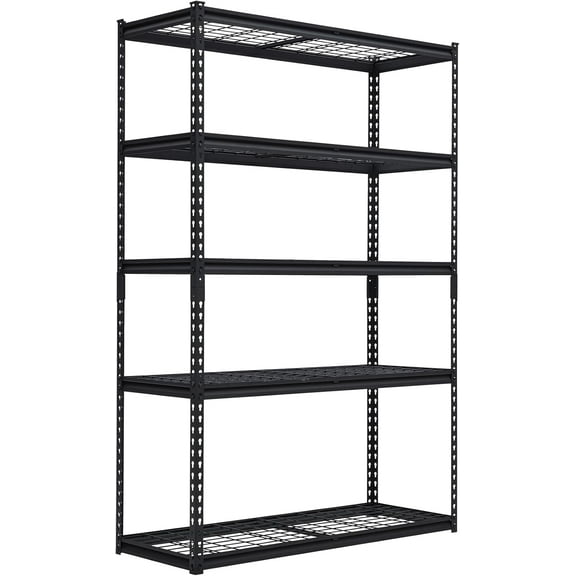 Garage Shelving, Heavy Duty Garage Shelving 48" L x 18" W x 72" H, 2500lbs Load Bearing Storage Shelves Adjustable, Durable Metal Storage Shelves, Easy Assemble for Garage, Basement