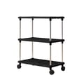 thumbnail image 1 of Storage Shelves Multi-Tier Storage Shelves with Wheels, Independent Shelving Unit for Pantry, Kitchen, Bathroom, Closet, Plastic Material, Easy to Move, Waterproof, Easy to Clean, Space-Saving Design, 1 of 6