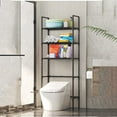 thumbnail image 1 of Storage Shelves Storage Rack Above The Toilet Stainless Steel 3-layer Bathroom Storage Rack Bathroom Storage And Storage Can Accommodate Toiletries And Daily Necessities, 1 of 9