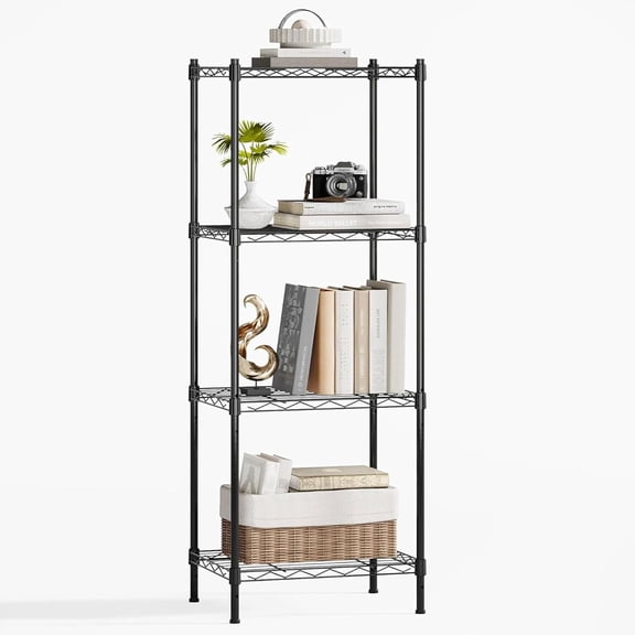 Storage Shelves with Wheels Wide Wire Shelving Unit (S-4 Tire)