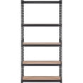 thumbnail image 1 of Storage Shelving Unit, 5-Tier Adjustable, 2000 lbs Capacity, Heavy Duty Metal Garage Organizer Rack, Black, 36" L x 18" W x 72" H for Kitchen, Pantry, Basement, Laundry, Bathroom, 1 of 6