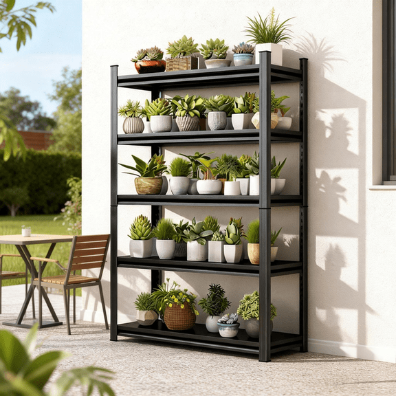 Storage Shelving Unit, 5-Tier Adjustable, 3000 lbs Wire Garage Shelves Metal Organizer Utility Rack, 14"D x 36"W x 72"H for Kitchen Pantry Basement Bathroom Laundry Shop Plant Shoes Book