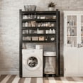 thumbnail image 1 of Storage Shelving Unit, 5-Tier Adjustable, 3000 lbs Wire Garage Shelves Metal Organizer Utility Rack, 16"D x 40"W x 78"H for Kitchen Pantry Basement Bathroom Laundry Shop Plant Shoes Book, 1 of 14