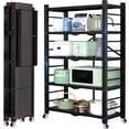 thumbnail image 1 of Storage Shelving Unit, 5-Tier Foldable Storage Shelves Wire Shelving Unit Adjsutable Shelf Heavy Metal Shelf, 397lbs Capacity Standing Racks Organization, 1 of 6