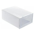 thumbnail image 1 of Storage Shoes Box Womens Mens Shoe Storage Box Plastic Foldable Stackable Shoe Container Clear Closet Shelf Shoe Organizer, 1 of 3
