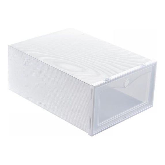 Storage Shoes Box Womens Mens Shoe Storage Box Plastic Foldable Stackable Shoe Container Clear Closet Shelf Shoe Organizer