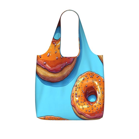Storage Shopping Bagreusable Durable Shopping Bag Perfect For Shopping Commuting And Weekend Adventuresfoldable And Washable Donut