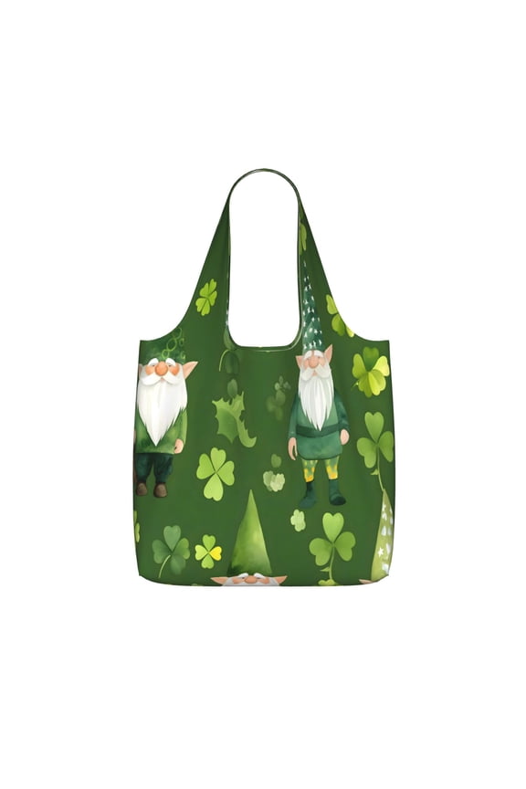 Storage Shopping Bagreusable Durable Shopping Bag Perfect For Shopping Commuting And Weekend Adventuresfoldable And Washable Saint Patrick'S Day Gnome