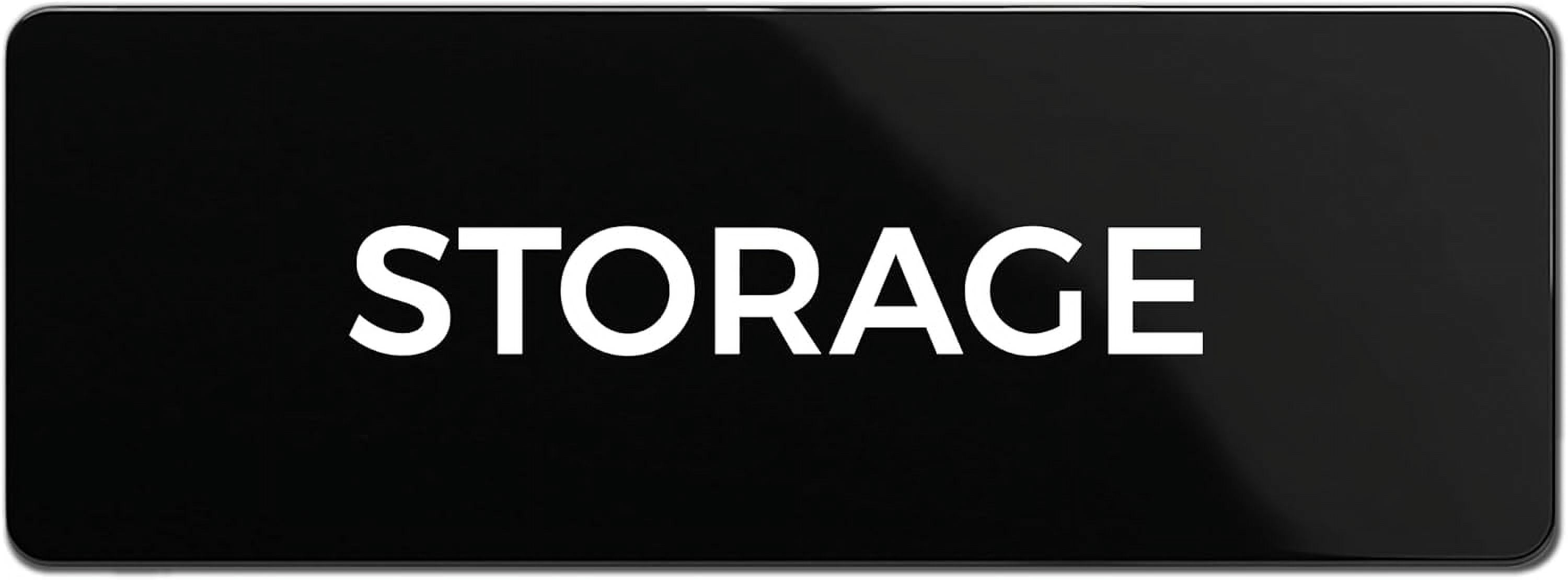 Storage Sign, Durable ABS Plastic with Full Adhesive Backing, Sign for ...