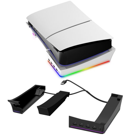 Storage Solution Plastic Organizers with USB Expansion & Fast Charging Support ABS Docking Station Suitable for slim