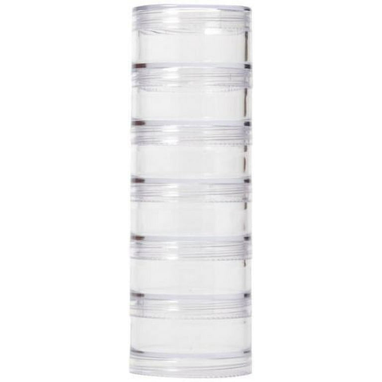 6 Slot 4in. Round Storage Container for 10mm Beads - Stone Cold