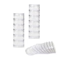 thumbnail image 1 of Storage Stackable Round Interlocking Clear Containers 12 with Lids 2", 1 of 2
