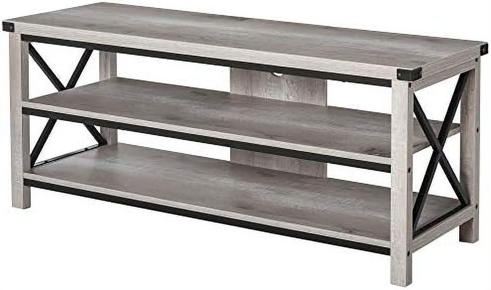 Storage Stand with 2 Cable Management Hole, Entertainment Center for