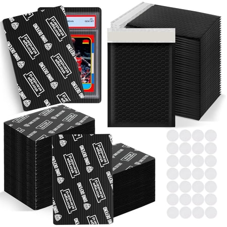 Storage Standard Card Shipping Protector Mailer Kit – Black, 110-Pack