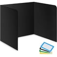 thumbnail image 1 of Storage Standard Student Desk Dividers Classroom Privacy Desktop Partition 4 Pack Black, 1 of 10