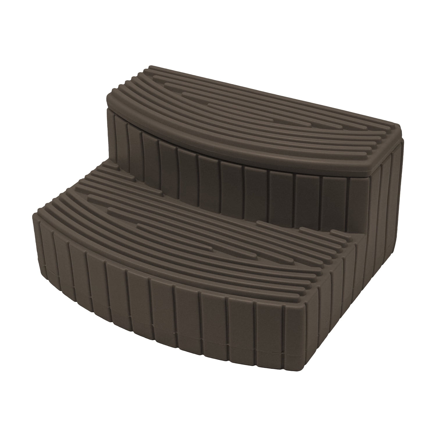 Oak Brown 2-Step Plastic Storage Step
