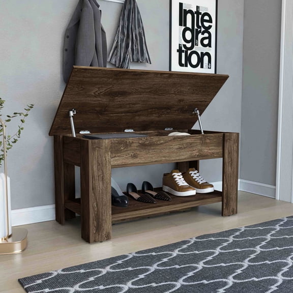 Storage Table with Lower Shelf / For Bedroom Storage / Keep Things in Place