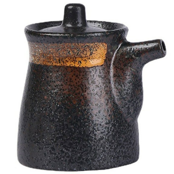 Storage Tank Maple Syrup Dispenser, Refillable Oil, Vinegar, Coffee Syrups Ceramic Japanese Storage Container for Restaurant Home