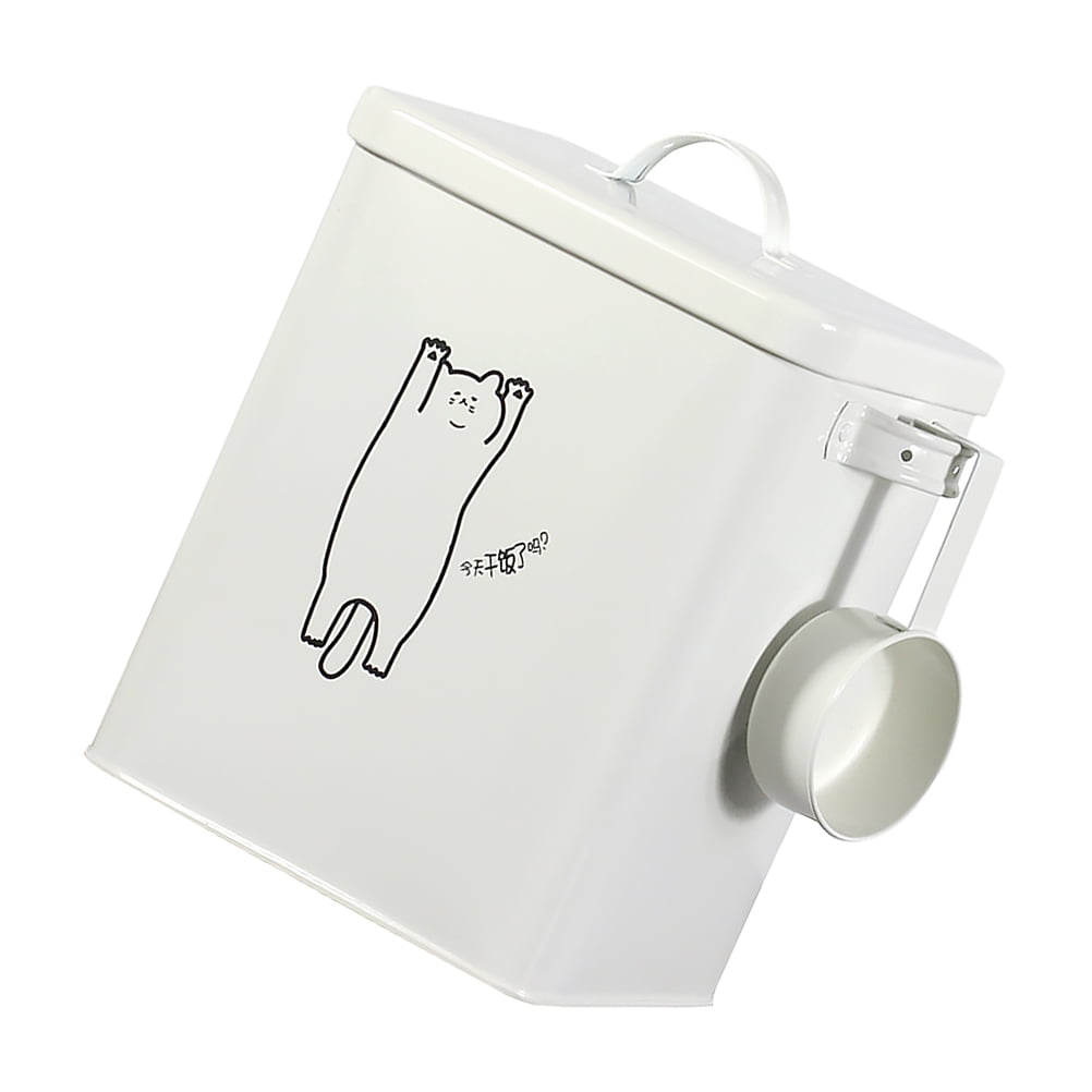 Storage Tin with Scoop Powder Storage Container Laundry Powder Storage