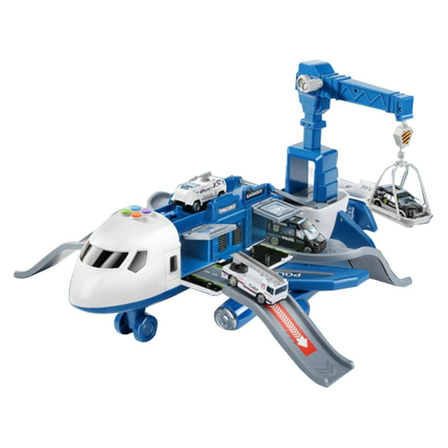 Storage Transport Plane Cargo Diecast Construction Vehicles And Playmat ...