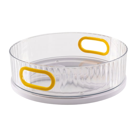 Storage Tray Large Capacity 360 Degree Rotatable Plastic Rotating Spinning Spice Organizer Holder with Turntable
