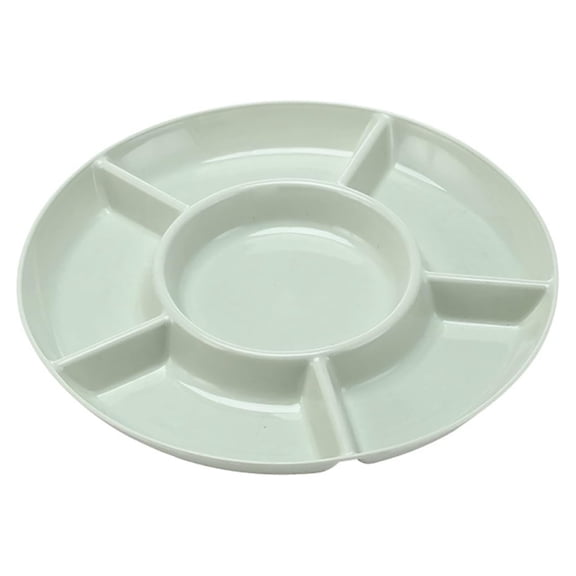 Storage Tray, Ongmies Food Storage Tray Nut Platter Candy Snacks Server Dish Divided Dried Fruit Snack Plate Serving Platter for Party, Fruit Plate, 1 Plate