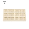 thumbnail image 1 of Storage Tray Ornaments Organizer Travel Jewelry Tray Case Fashion Earring Holder Bracelets Rings Storage Rotating Jewelry Box Jewelry Accessory BEIGE 10, 1 of 8