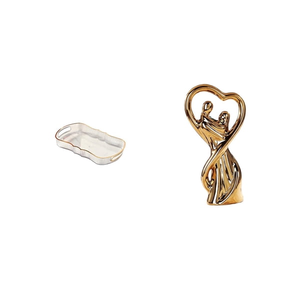 Storage Tray Rectangle Serving Tray Kitchen Fruit Dessert Tray Ceramic Material for Couple Anniversary