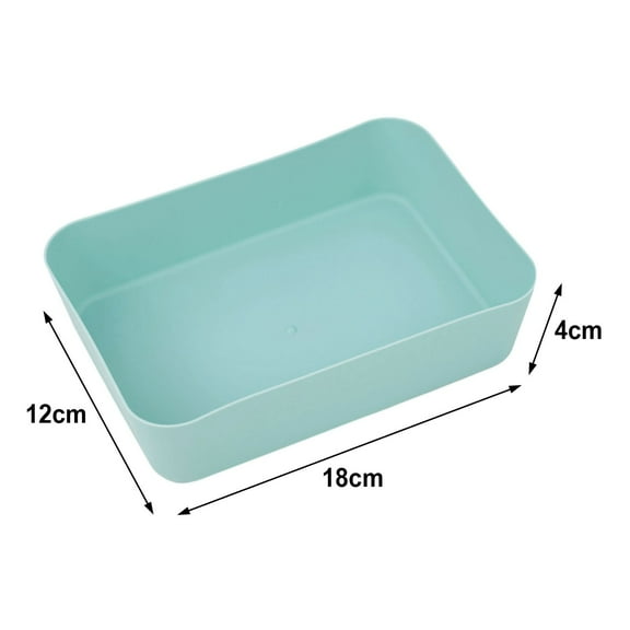 Storage Trays Rectangular Drawer Divider Organizer Anti-Slip Storage Box Kitchen Tableware Desktop Cosmetic Storage Tray